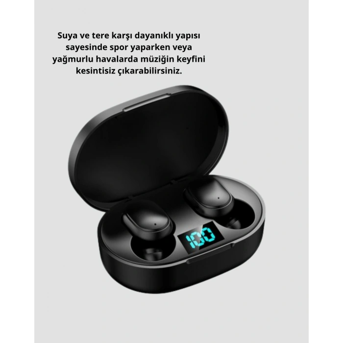 ANC Bluetooth Kulaklık – Suya ve Tere Dayanıklı, Uzun Pil Ömürlü, Mikrofonlu Kablosuz Kulaklık