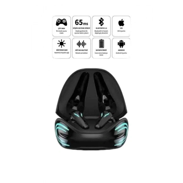 Android ve İOS Uyumlu Bluetooth Kulaklık Gaming Kulaklık Mini