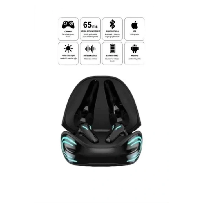 Android ve İOS Uyumlu Bluetooth Kulaklık Gaming Kulaklık Mini