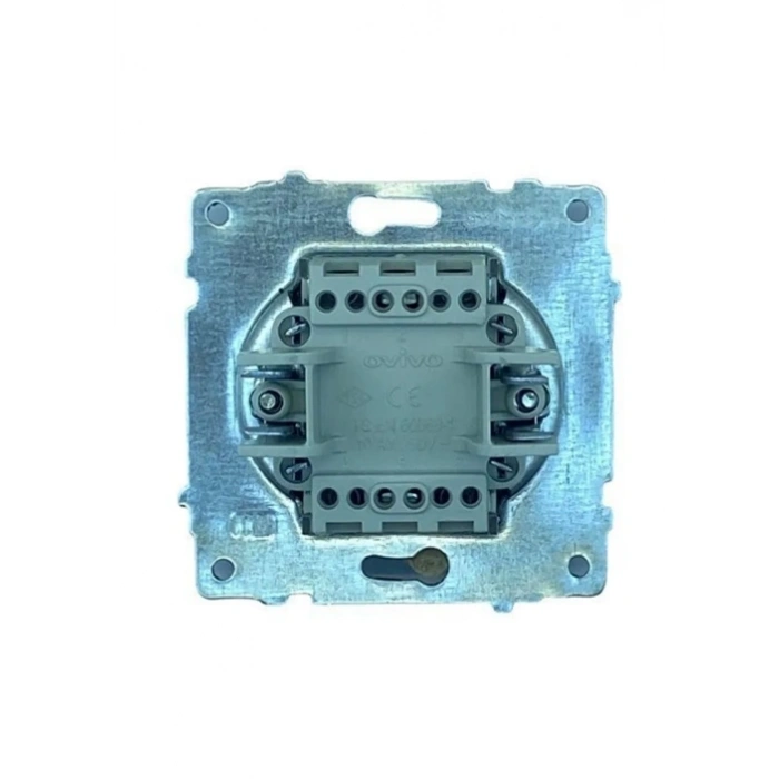 Antrasit Tekli Anahtar Çerçevesiz Grano - Priz ve Anahtar İçin Uyumlu Çerçeve