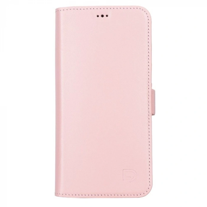 Apple iPhone 13 Pro Max Uyumlu Deri Cüzdanlı Kılıf Toz Pembe