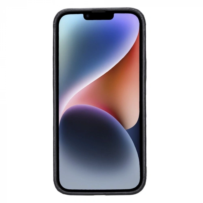 Apple iPhone 15 Plus Uyumlu Deri Arka Kapak ROCK RST1