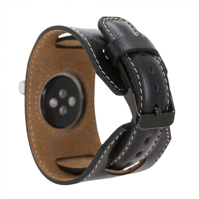 Apple Watch Uyumlu Deri Kordon 42-44-45mm Cuff RST1