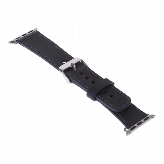 Apple Watch Uyumlu Deri Kordon 42-44-45mm CZ01 Lacivert