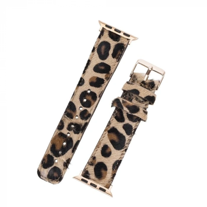 Apple Watch Uyumlu Deri Kordon 42-44-45mm LEO1N