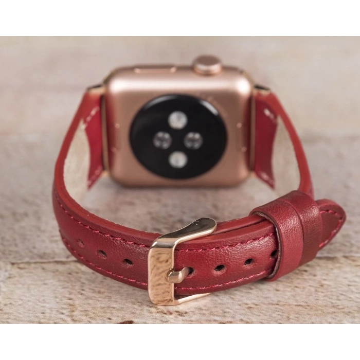 Apple Watch Uyumlu Deri Kordon 42-44-45mm Slim V4EF