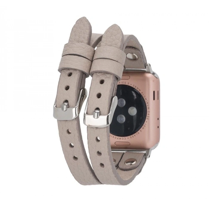 Apple Watch Uyumlu Deri Kordon Ely Double Tour ST ERC3
