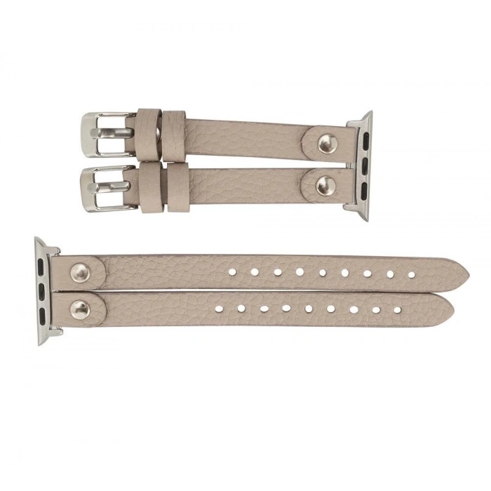 Apple Watch Uyumlu Deri Kordon Ely Double Tour ST ERC3