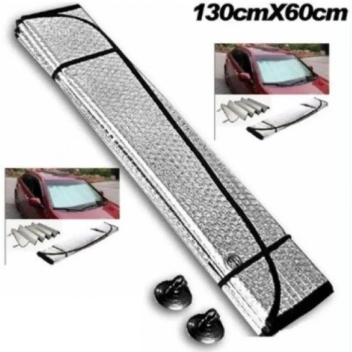 Araba Ön Cam Güneşliği 130*60 cm Parlak