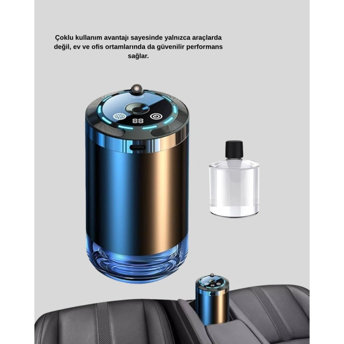 Araç İçi Difüzör Yıldız Projeksiyonlu ve Aromaterapi Özellikli