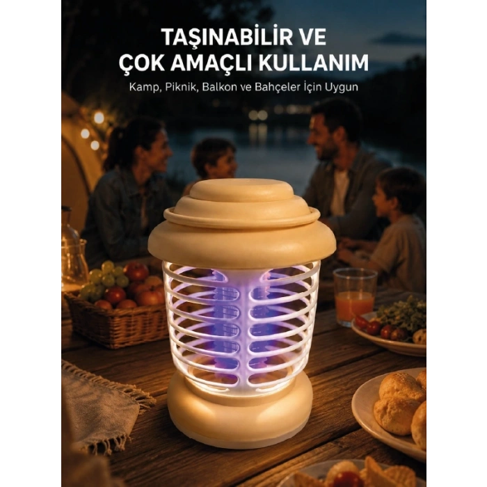 Askılı Tasarıma Sahip LED Aydınlatmalı Sinek Kovucu