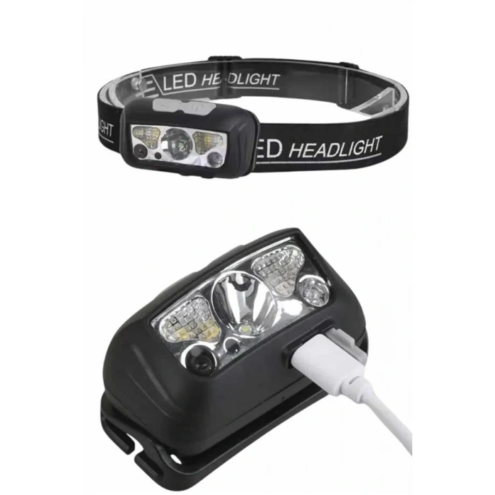 Ayarlanabilir Kafa Lambası Type-C Şarjlı Kompakt Kamp Lambası