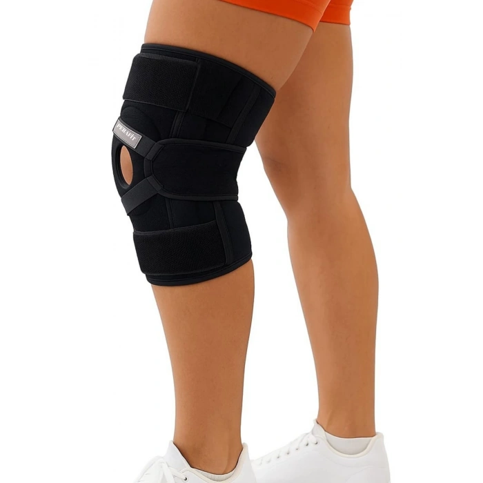 Ayarlanabilir Patella Destekli Ligamentli Menüsküs Çapraz Bağ Koruma Spor Koşu İçin Silikonlu Dizlik