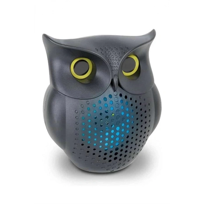 Baykuş Görünümlü Işıklı Bluetooth Speaker Bluetooth Hoparlör