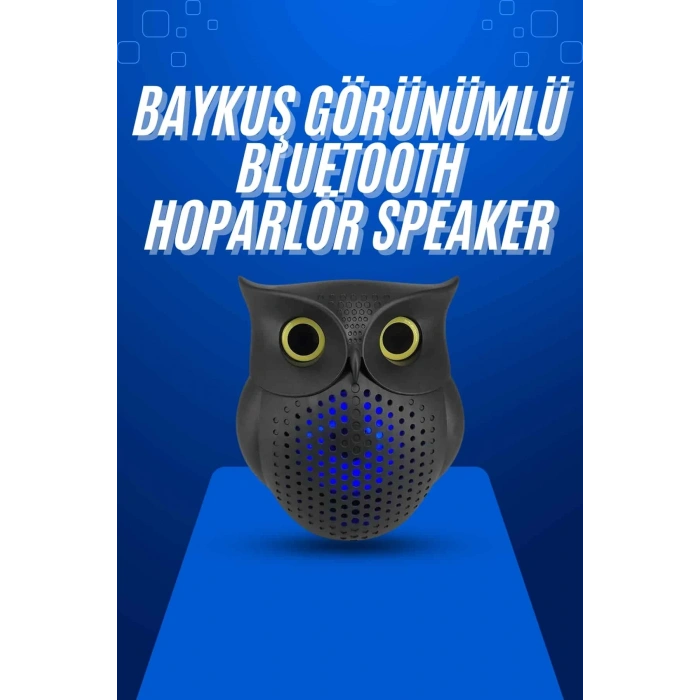 Baykuş Tasarımlı Mini Bluetooth Speaker Yüksek Ses Kaliteli Taşınabilir