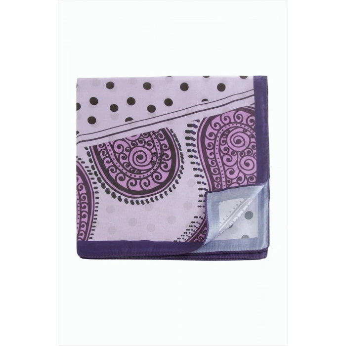 Benekli Desenli Zr Şifon Fular 50*50 cm