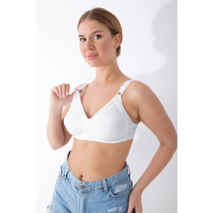 Beyaz Dikişsiz Toparlayıcı Sütyen - 501
