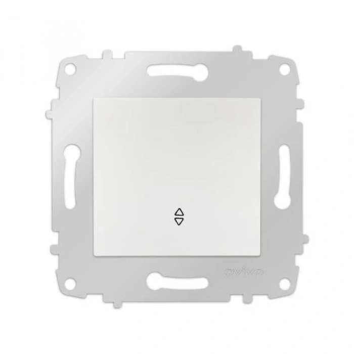 Beyaz Vavien Anahtar Çerçevesiz Grano - Priz ve Anahtar İçin Uyumlu Çerçeve