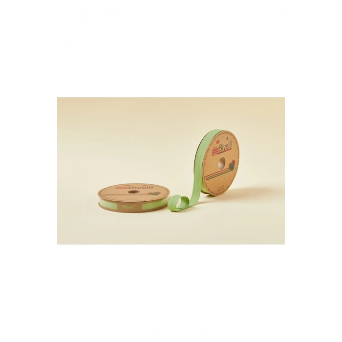 Biye Koton Katlı D13 Ceviz Yeşili 2 cm 25 Metre %65 Koton %35 Polyester