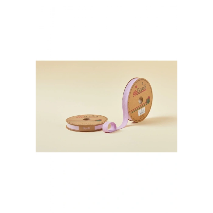 Biye Koton Katlı D42 Lila 2 cm 25 Metre %65 Koton %35 Polyester