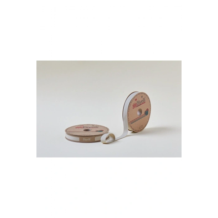 Biye Koton Katlı D48 Açık Bej 2 cm 25 Metre %65 Koton %35 Polyester