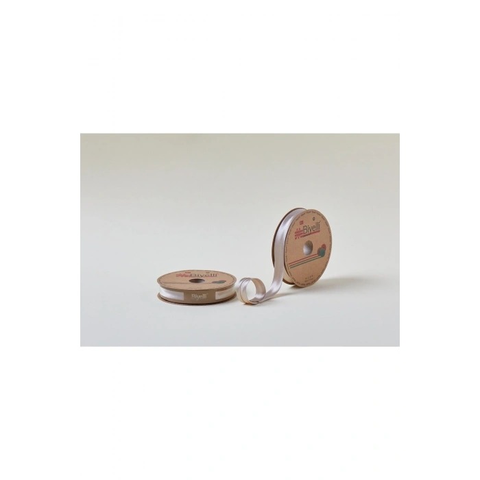 Biye Saten Katlı 089 Açık Taş 2 cm 25 Metre %100 Polyester