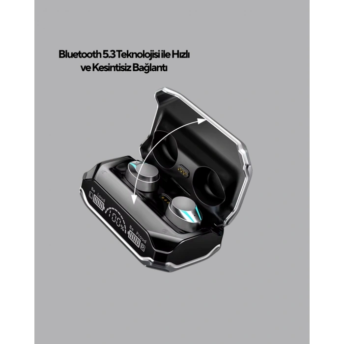 Bluetooth 5.3 Teknolojili Kablosuz Kulaklık – Anında Bağlantı, Kesintisiz Ses, Yüksek Performans
