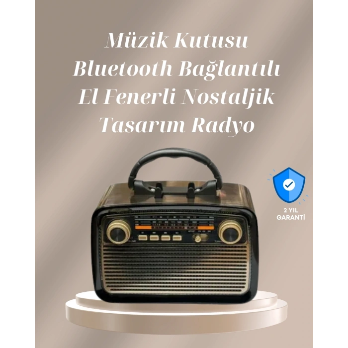 Bluetooth Bağlantılı Taşınabilir Hoparlör – FM/AM Radyo Özellikli, Şarj Edilebilir Batarya, 1 kg