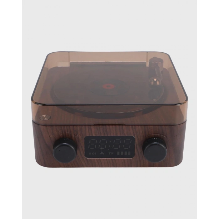 Bluetooth Hoparlörlü Gece Lambası Dijital Saat ve Ambiyans Işığı Çok Amaçlı