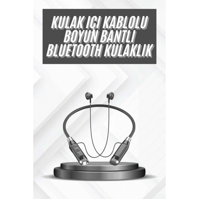 Bluetooth Kulaklık 120 Saat Kullanım Süresi Boyun Askılı Bluetooth Kablosuz Kulaklık