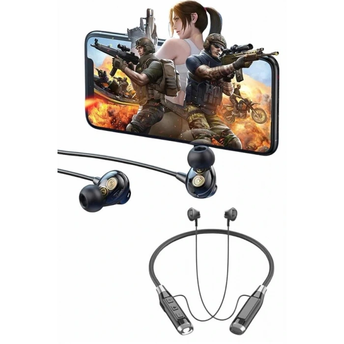 Bluetooth Kulaklık 120 Saat Kullanım Süresi Boyun Askılı Bluetooth Kablosuz Kulaklık
