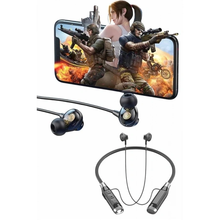 Bluetooth Kulaklık 120 Saat Kullanım Süresi Boyun Askılı Bluetooth Kablosuz Kulaklık