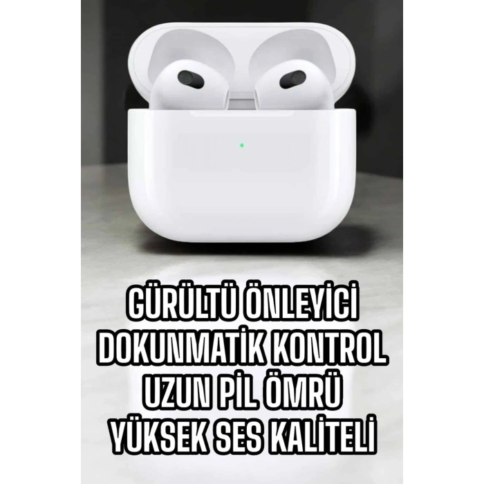 Bluetooth Kulaklık 3.Nesil Kablosuz Uzun Pil Ömrü Dokunmatik Kontrol