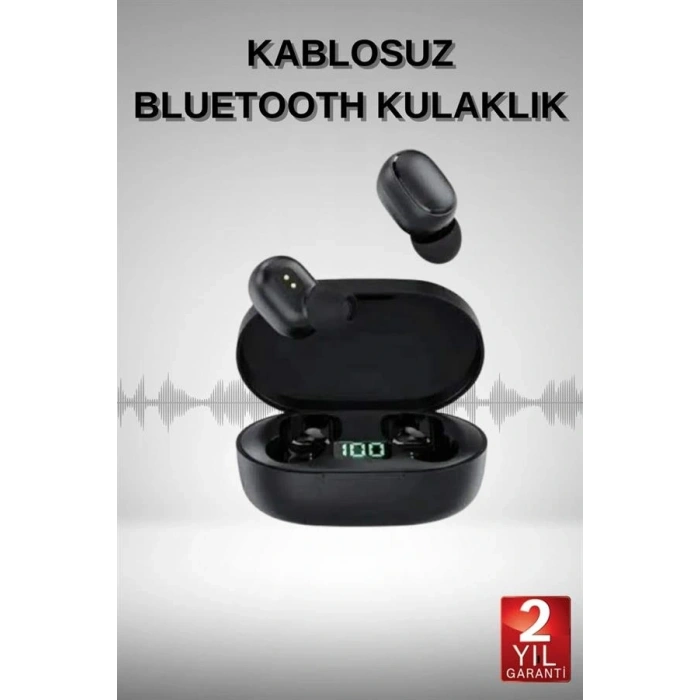 Bluetooth Kulaklık Dijital Göstergeli Yüksek Ses Kaliteli Uzun Pil Ömrü
