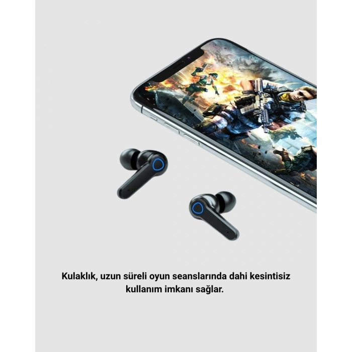 Bluetooth Kulaklık – Powerbank Özellikli, Oyun Modlu, Uzun Ömürlü ve Şarj Kutulu