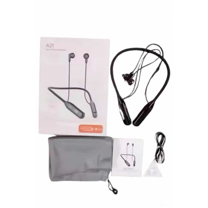 Boyun Bantlı Kablolu Yüksek Ses Kaliteli Bluetooth Kulaklık Uzun Pil Ömrü