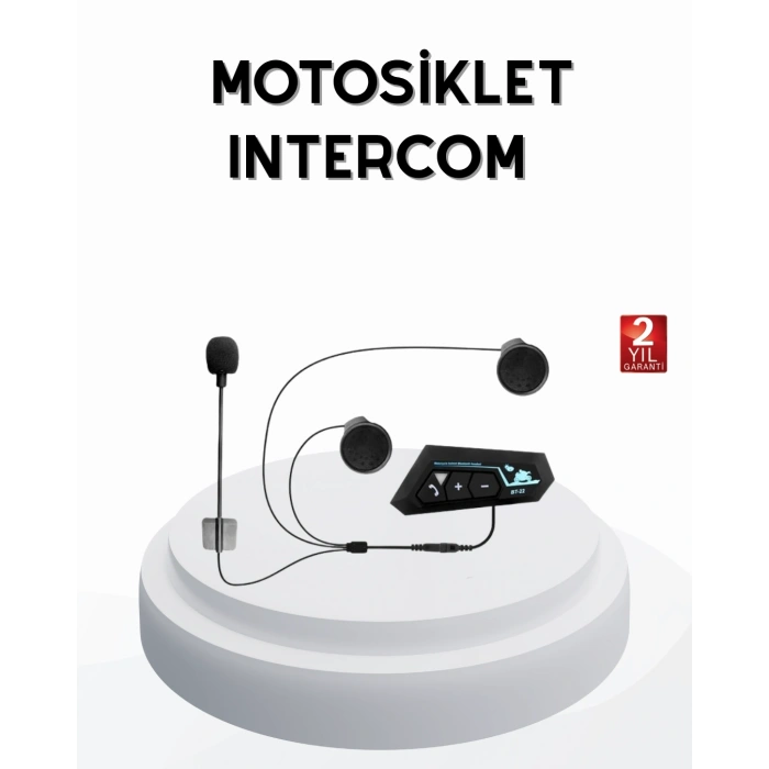 BT22 Kablosuz Kask Kulaklığı – Bluetooth 5.0, Intercom, Su Geçirmez ve Uzun Ömürlü Batarya