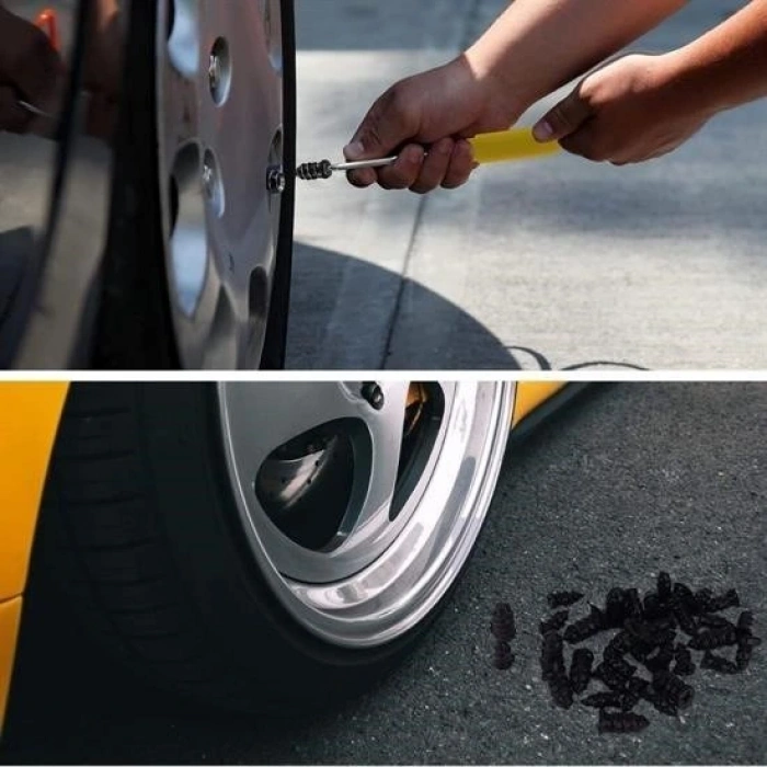 BUFFER® 10 Adet Çok Amaçlı Kolay Kullanılabilir Araba Lastiği Tamir Kauçuğu