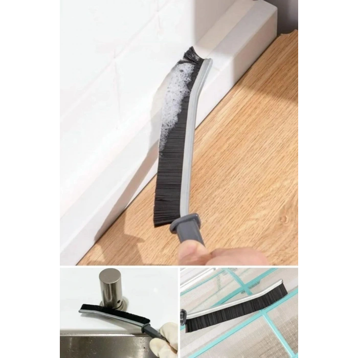 BUFFER® 2li Çok Amaçlı Multi Ince Temizlik Fırçası Derz Arası Banyo Mutfak Lavabo Detay Temizleme Fırçası