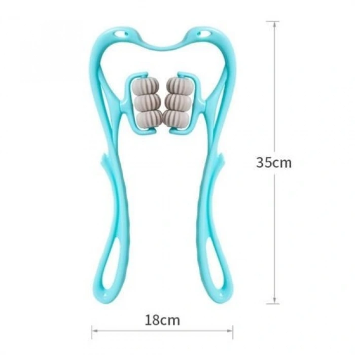 BUFFER® Çok Fonksiyonlu Manuel Altı Tekerlekli Boyun Masaj Aleti
