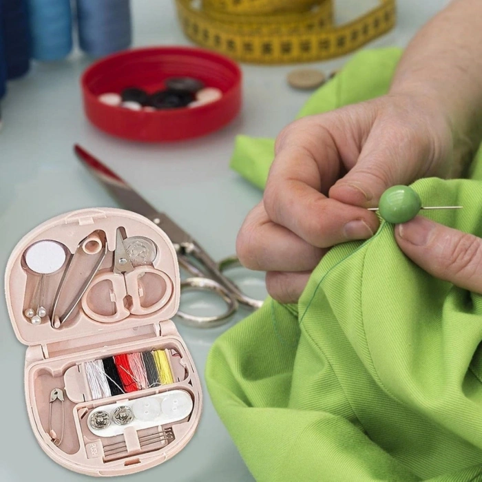 BUFFER® Çok Fonksiyonlu Mini Çanta Boy Seyahat Tipi Dikiş Seti