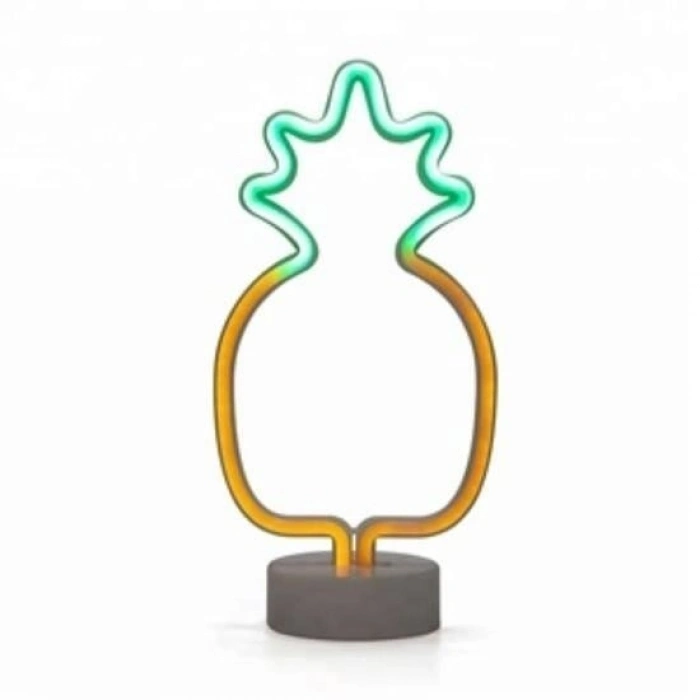 BUFFER® Dekoratif Ananaslı Neon Led Masa Ve Gece Lambası Hediyelik Lamba