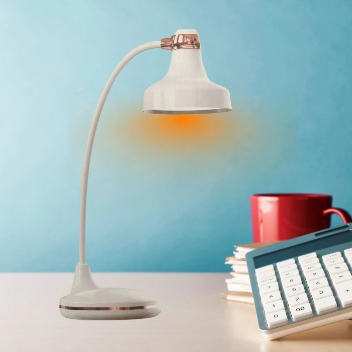 BUFFER® Dokunmatik 3 Farklı LED Işıklı Çalışma Masası Üstü Lamba