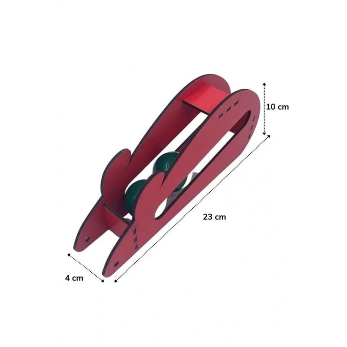 BUFFER®  Fare Kedi Oyunu Ahşap 2 Toplu Kedi Oyuncağı Tahta Kedi Oyunu Tahta Fare Ve Toplu Oyuncak