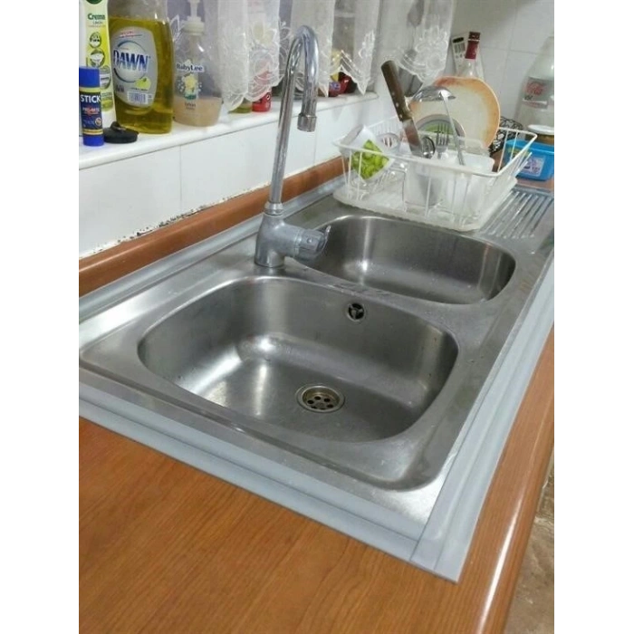 BUFFER® Gri Su Sızdırmaz  Banyo Mutfak Lavabo Küvet İzolasyon Şerit Bant