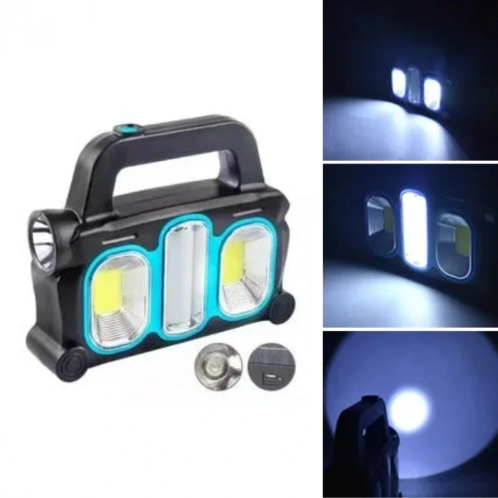 BUFFER®  Hurry Bolt Güneş Enerjili Taşınabilir Çalışma Lambası – Powerbank Özellikli