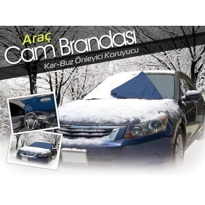 BUFFER® Kar Buz Önleyici Örtü  Araç Oto Ön Cam Koruyucu Branda