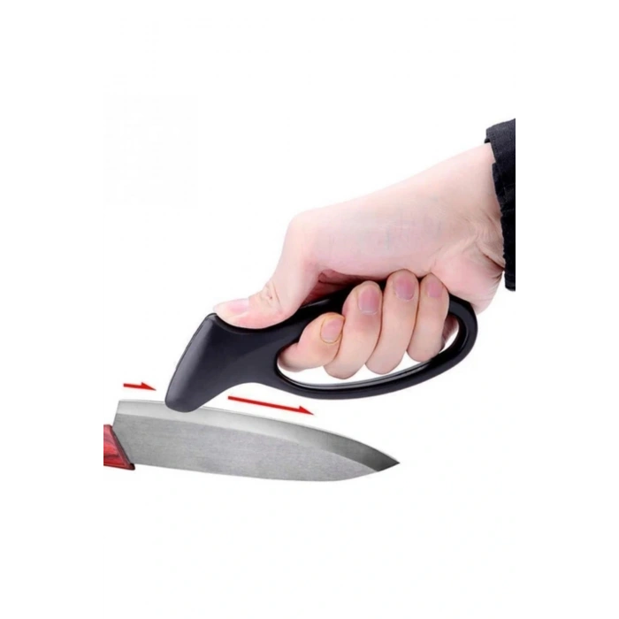 BUFFER® Kolay Tutuş Saplı Paslanmaz Çelik Manuel Bıçak Bileme Aleti