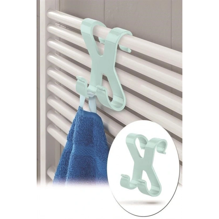 BUFFER® Mutfak Banyo Dolap Kapağına Takılan Meta Havlu Askılığı Aparatı