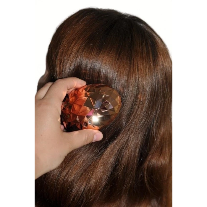 BUFFER® Rose Gold Saç Düzleştirici Tarak Geniş AralıklıHer Saç Tipine Uygun Fırçalı Saç Düzleştiric